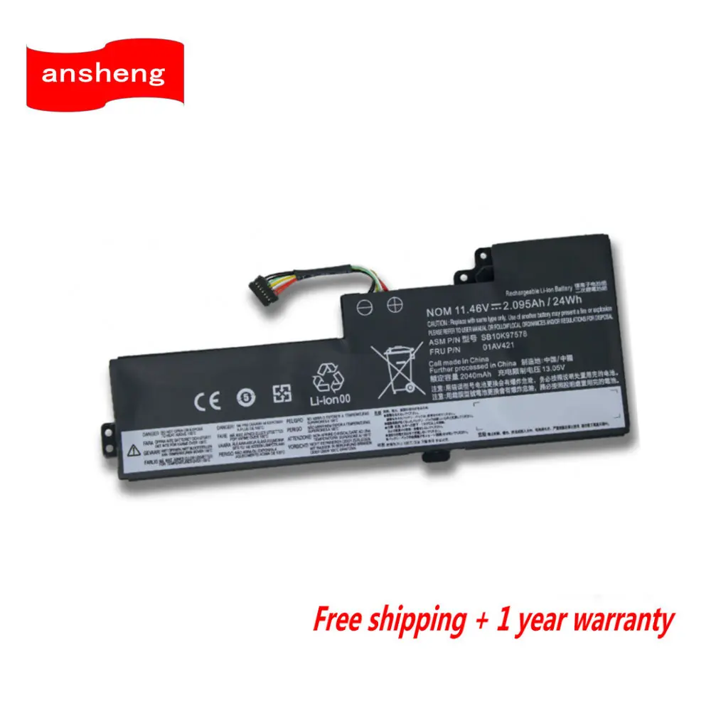 11.46V 24Wh 01AV419 Laptop Battery For Lenovo ThinkPad T470 T480 A475 A485 TP25 01AV421 01AV489 01AV420 SB10K97576 SB10K97578