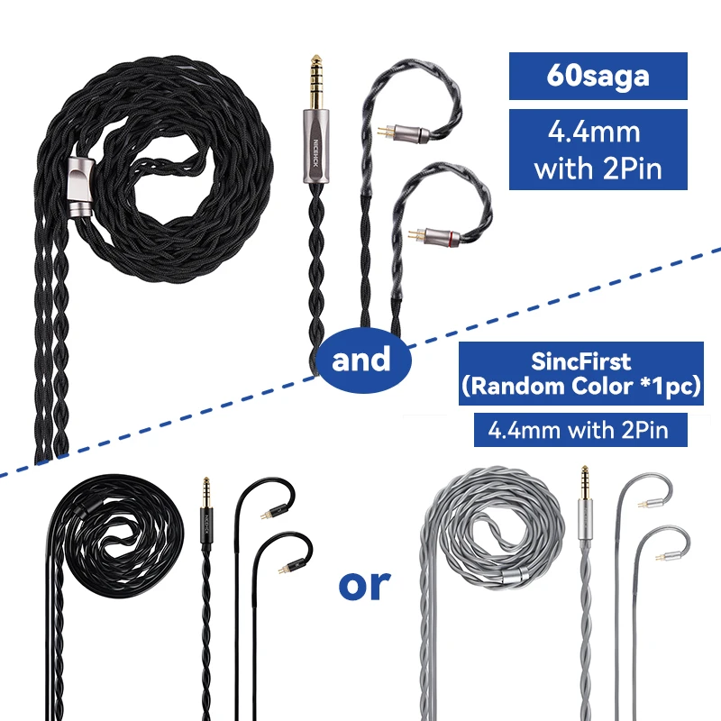 NICEHCK 1950saga 60Saga HiFi Upgrade Cable Ultrapure Pressing OCC