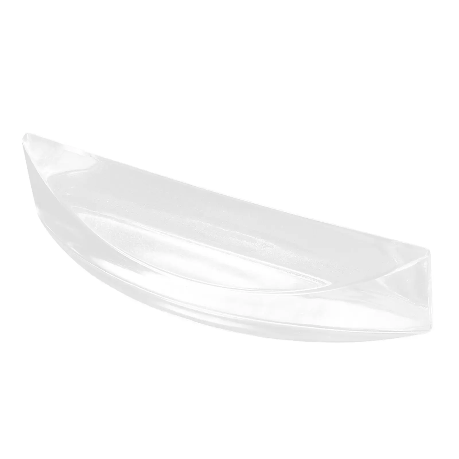 Invisible Cabinet Handle Transparent Acrylic Glass Door Handle Curved Ergonomic Design for Cabinets Wardrobes Display Cases