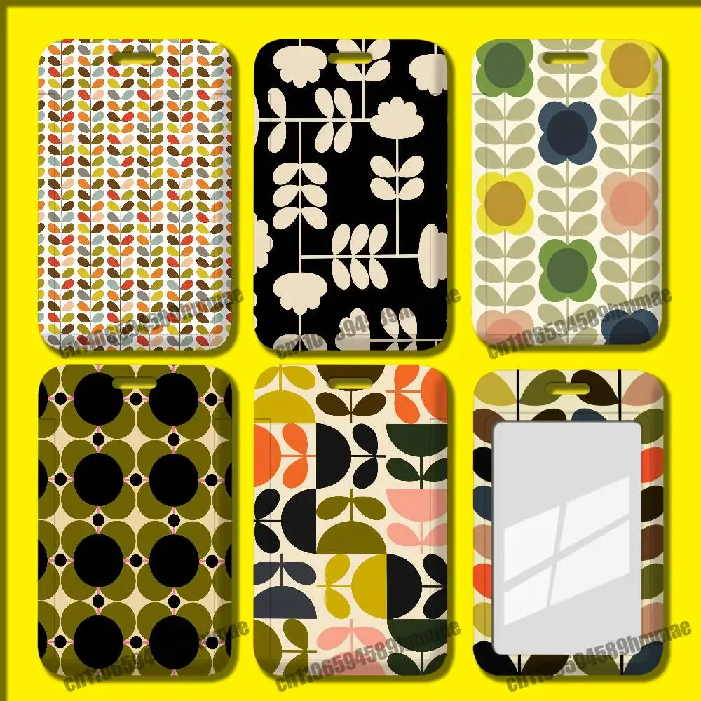 For Multi Stem Orla Kiely Folio Employee ID Card Holder Office Badge Work Student Bank Credit Hard Holders Case Shell