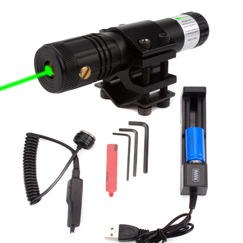 Red Green Blue Laser Sight  with Battery Rifle Gun Red Dot Laser Pointer Scope Sight