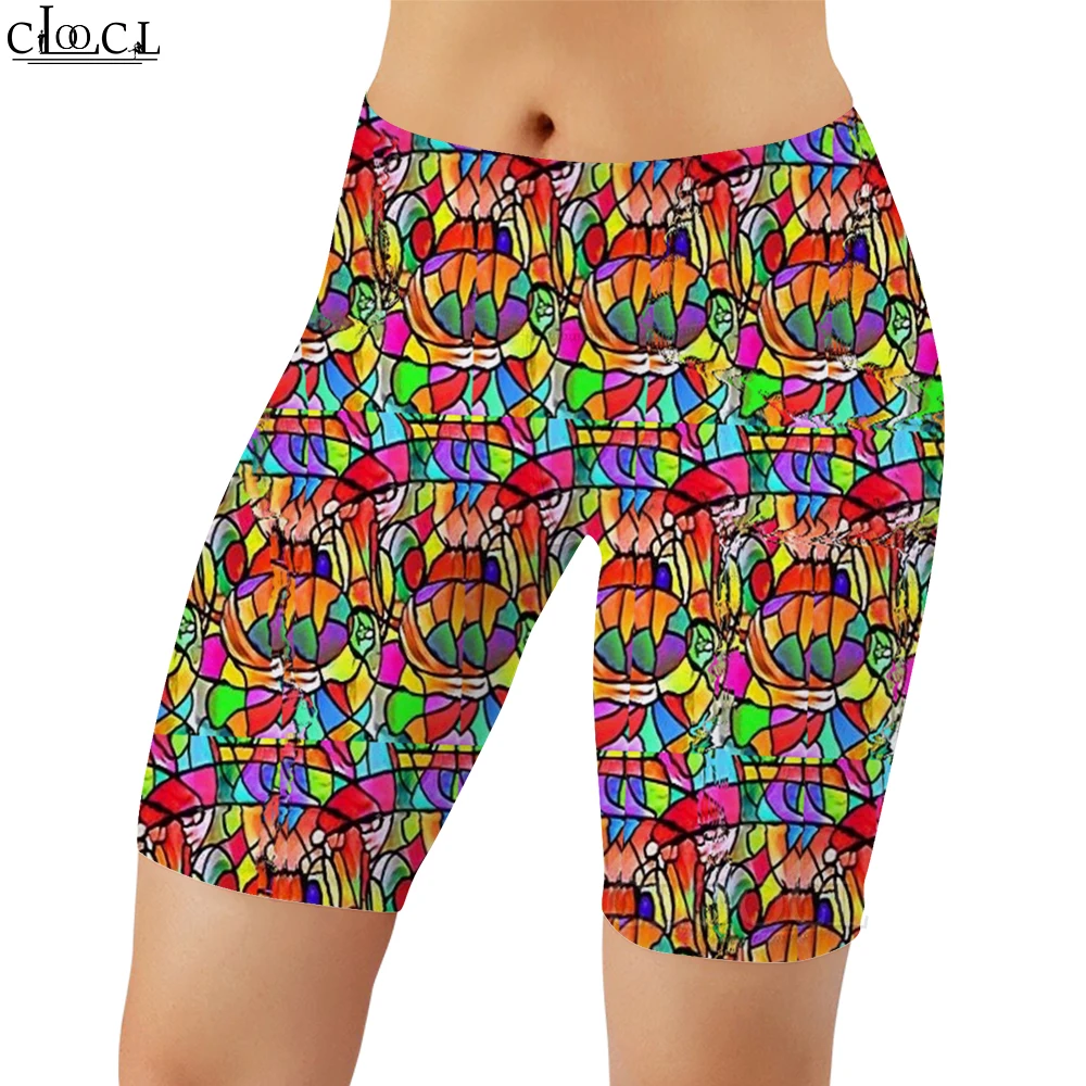 

CLOOCL New Sexy Sweatpants Women Legging Dazzling Colors Graphics Print Casual Pants Female Gym Workout Stretch Skinny Shorts