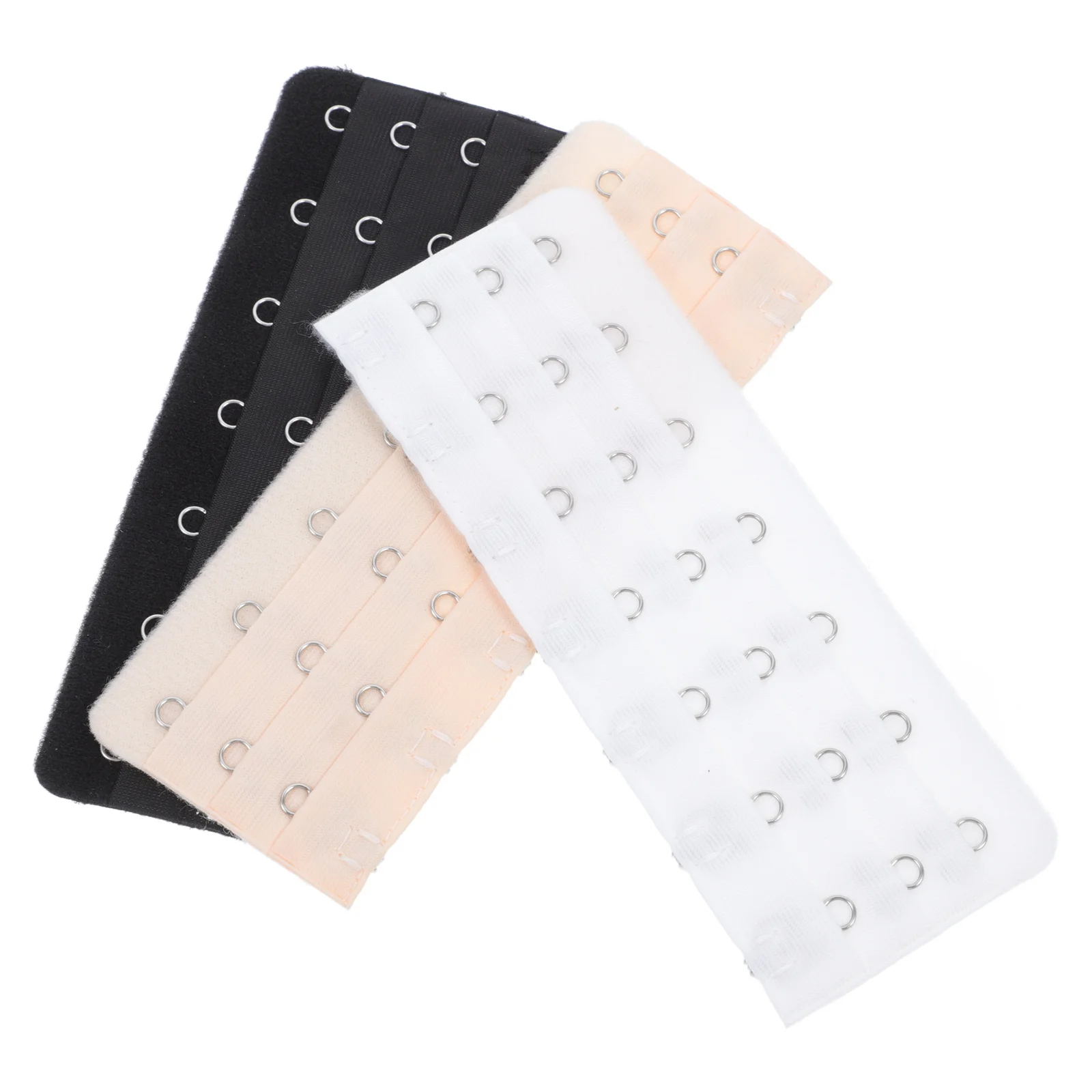 

3pcs Stainless Steel Bra Extender 7 Hooks 3 Rows Adjustable Back Hook Strap For Women Bra Extension Clips Underwear Extender