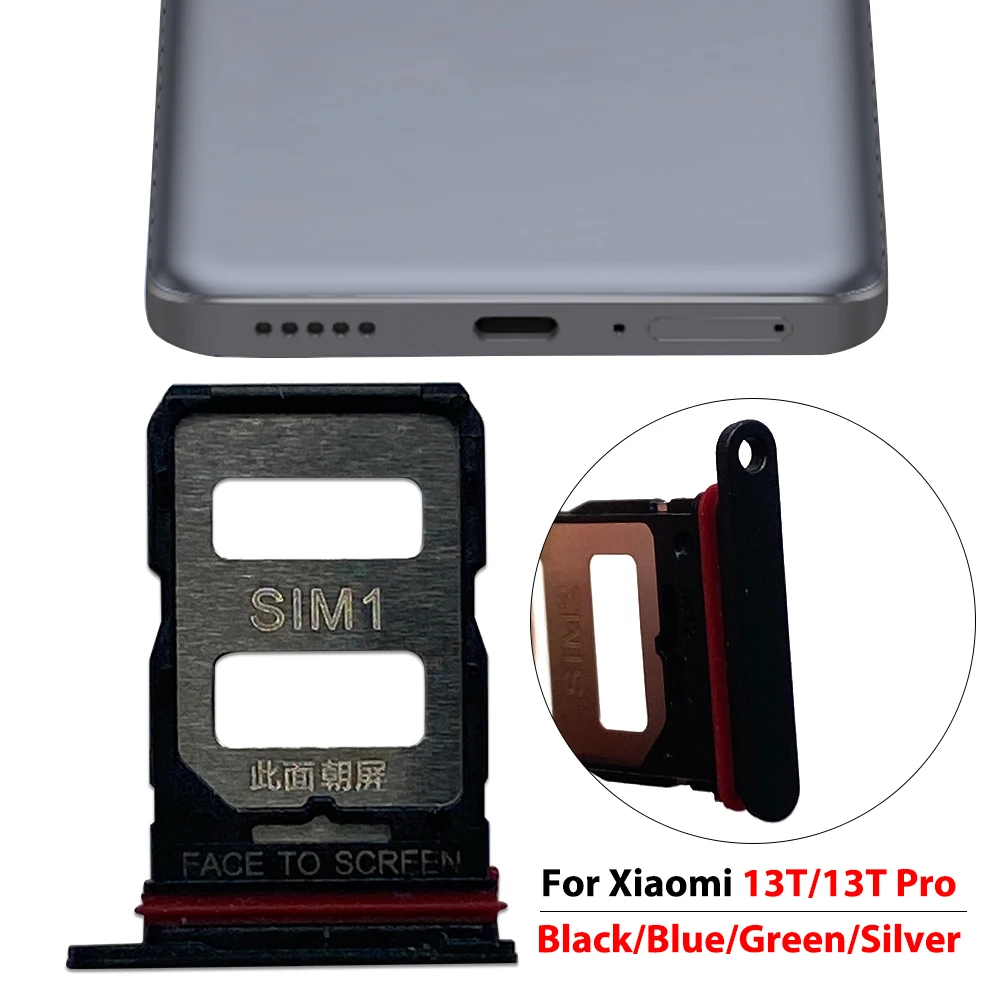Good quality For Xiaomi 12X 13T Pro Poco M6 Dual SIM Card Slot SD Card Tray Holder Adapter Socket Repair