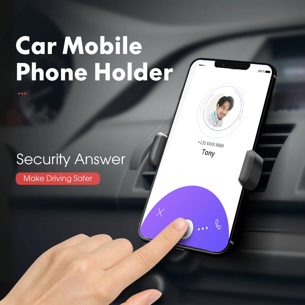 Carsun سيارة حامل هاتف السيارة منفذ الهواء جبل كليب اكسسوارات السيارات الداخلية العالمي حامل الهاتف المحمول ABS سيارة جبل دعم الهاتف