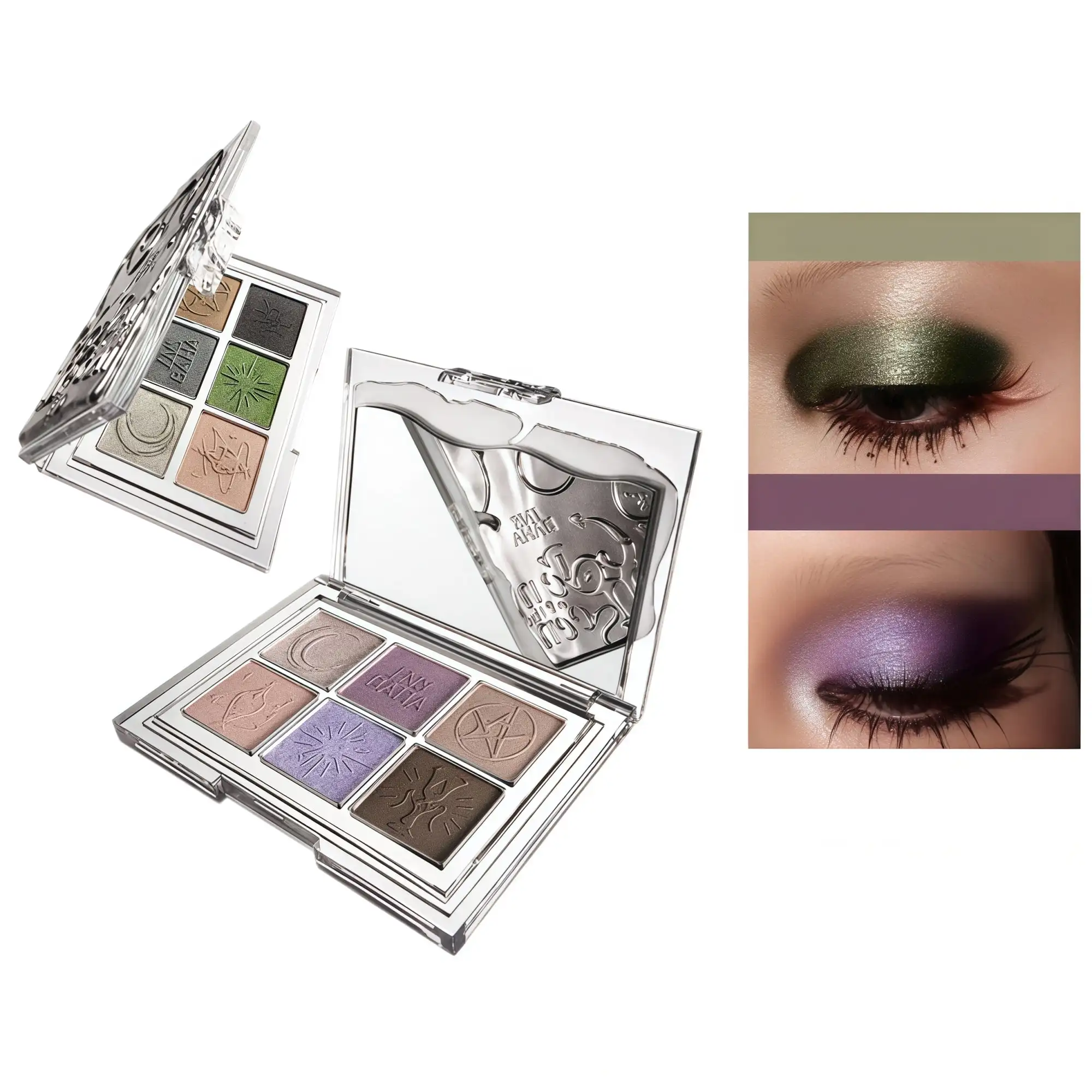 INSBAHA Coven of Unseen Collection 6-color Eyeshadow Palette Long-Wear Blendable Formula for All-Over Face Artistry