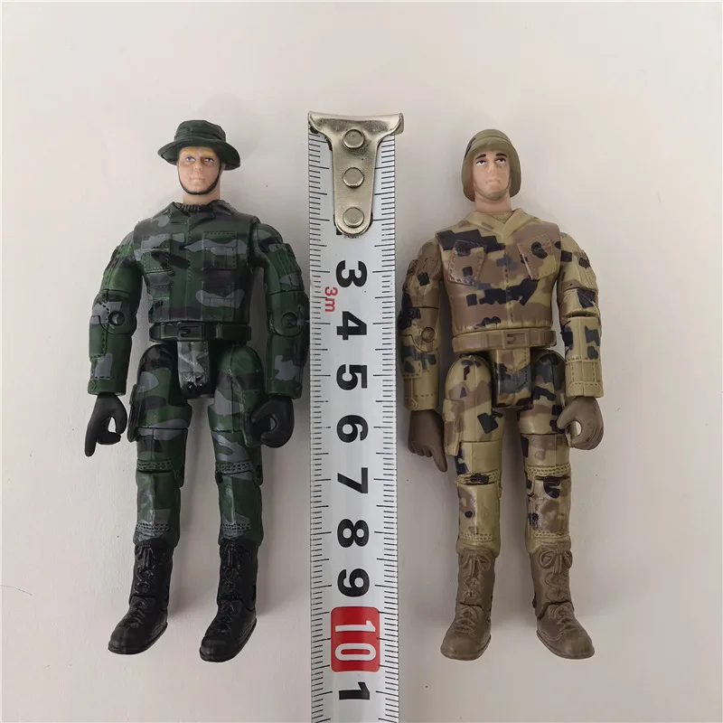 8 Stuks Warrior Elite Force 1:18 Militaire Action Figure Speelgoed Met Wapens 10 Cm Terrorist Svat Team Soldaten Standbeeld voor Kinderen