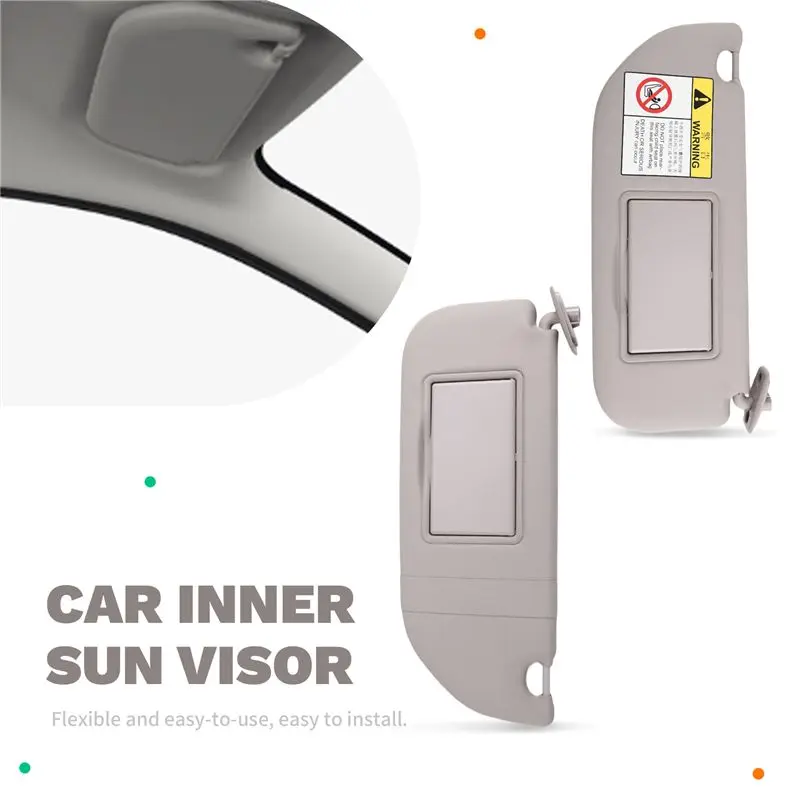 A65P-Car Inner Sun Visor 98038432DS 98038433DS For 301 For Citroen C3 Car Sun Visor Mirror Shield Shade Board
