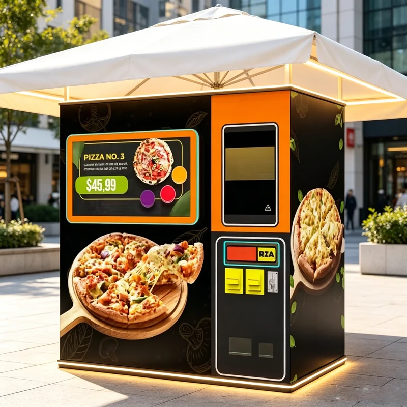 Manufacturers Sell Pizza Vending Machines Pizza Vending Machines That Accept Coin and Credit Card Payments Customized