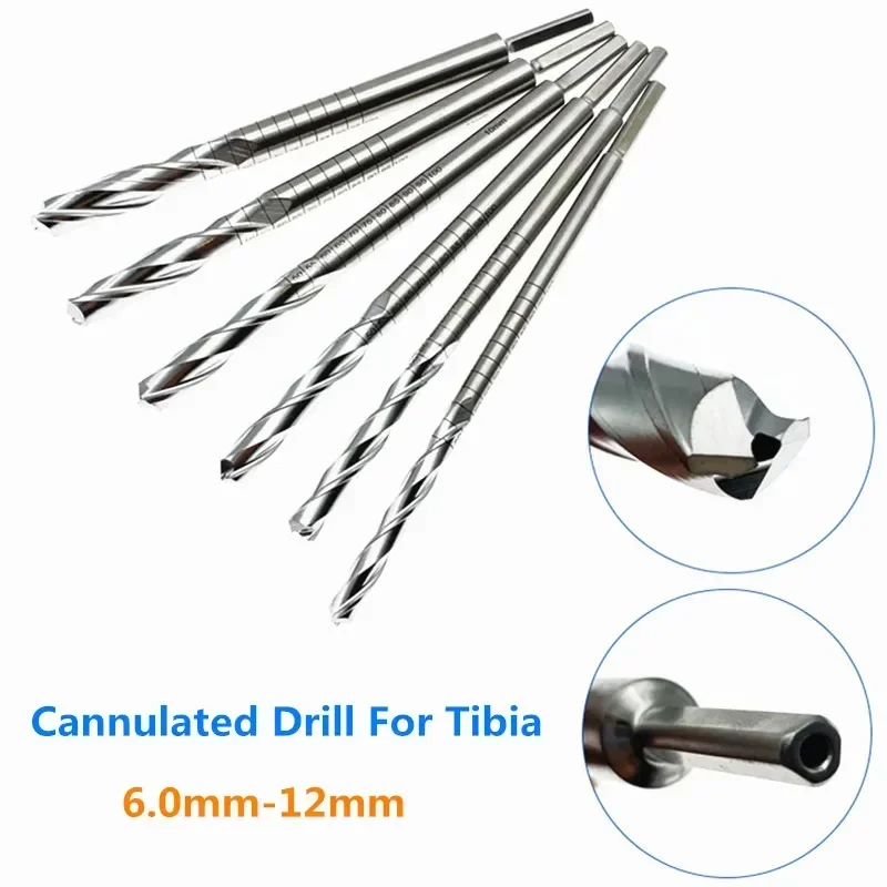 Orthopedic Tibia Cannulated Drill Bit Cancellous Cannulated Reamer Expand Hollow Drill Bits PFNA Intramedullary Nail