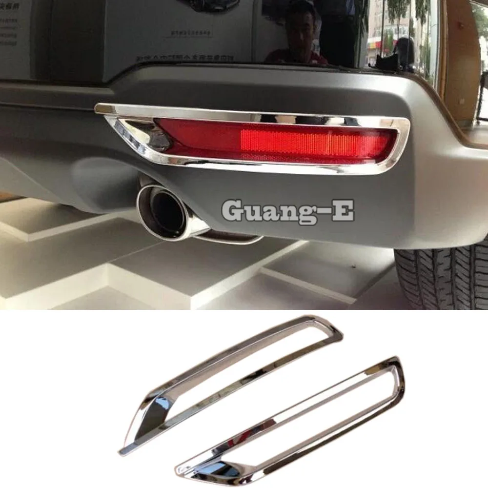 For Subaru Forester 2013 2014 2015 2016 2017 2018 Car Rear Fog Light Lamp Frame Stick Styling Cover Trim Stick Parts 2pcs