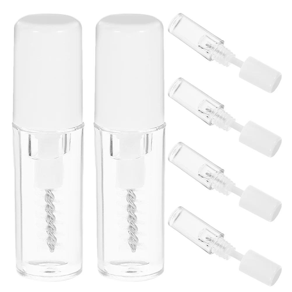 Capa de chuva para cílios, 6 peças, gel transparente à prova d'água para configuração de sobrancelha, fórmula de condicionamento leve para cílios, onda aprimorada