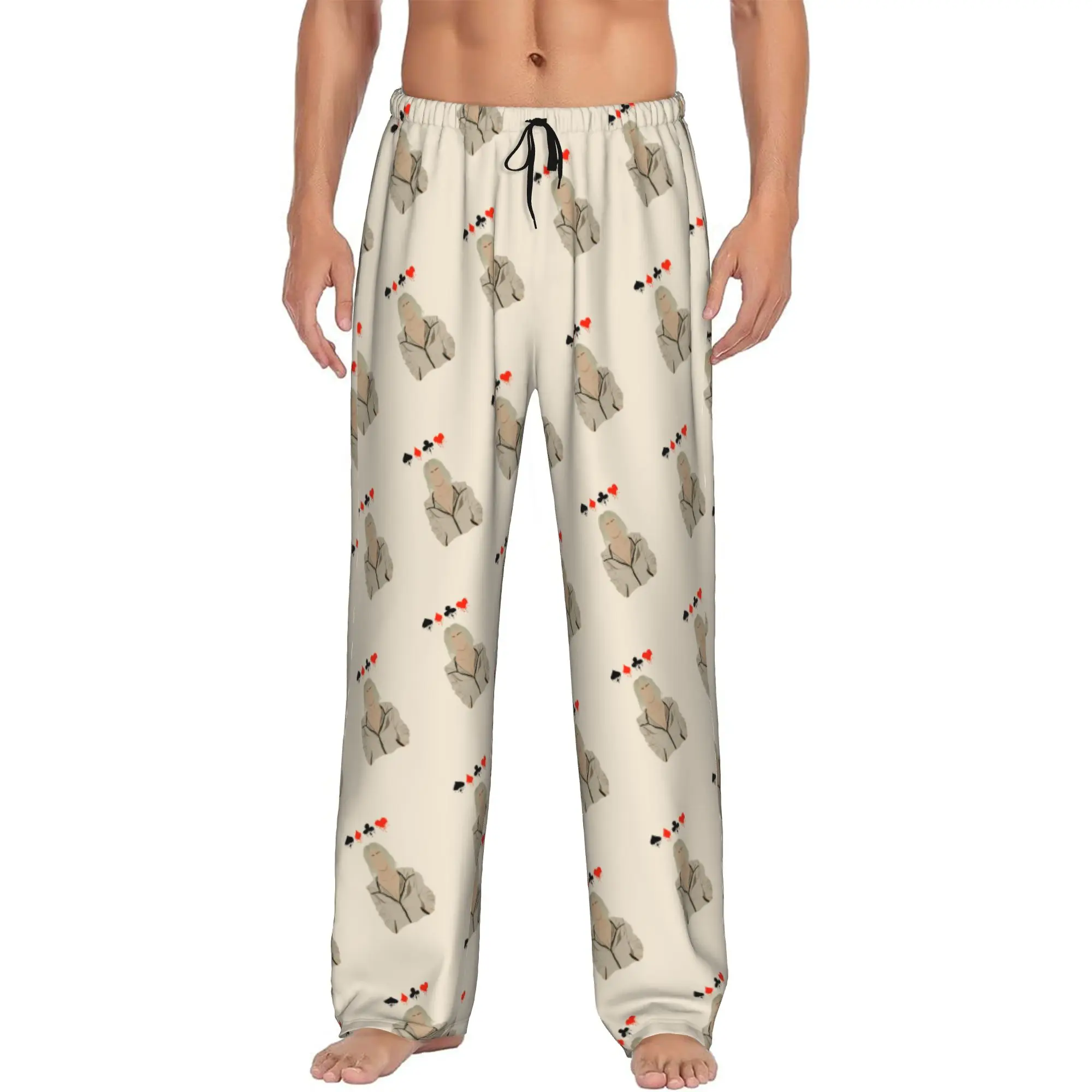 Custom Alice Cartoon In Borderlandes - Chishiya Pajama Pants Men  Sleepwear Lounge Sleep Bottoms Stretch with Pockets