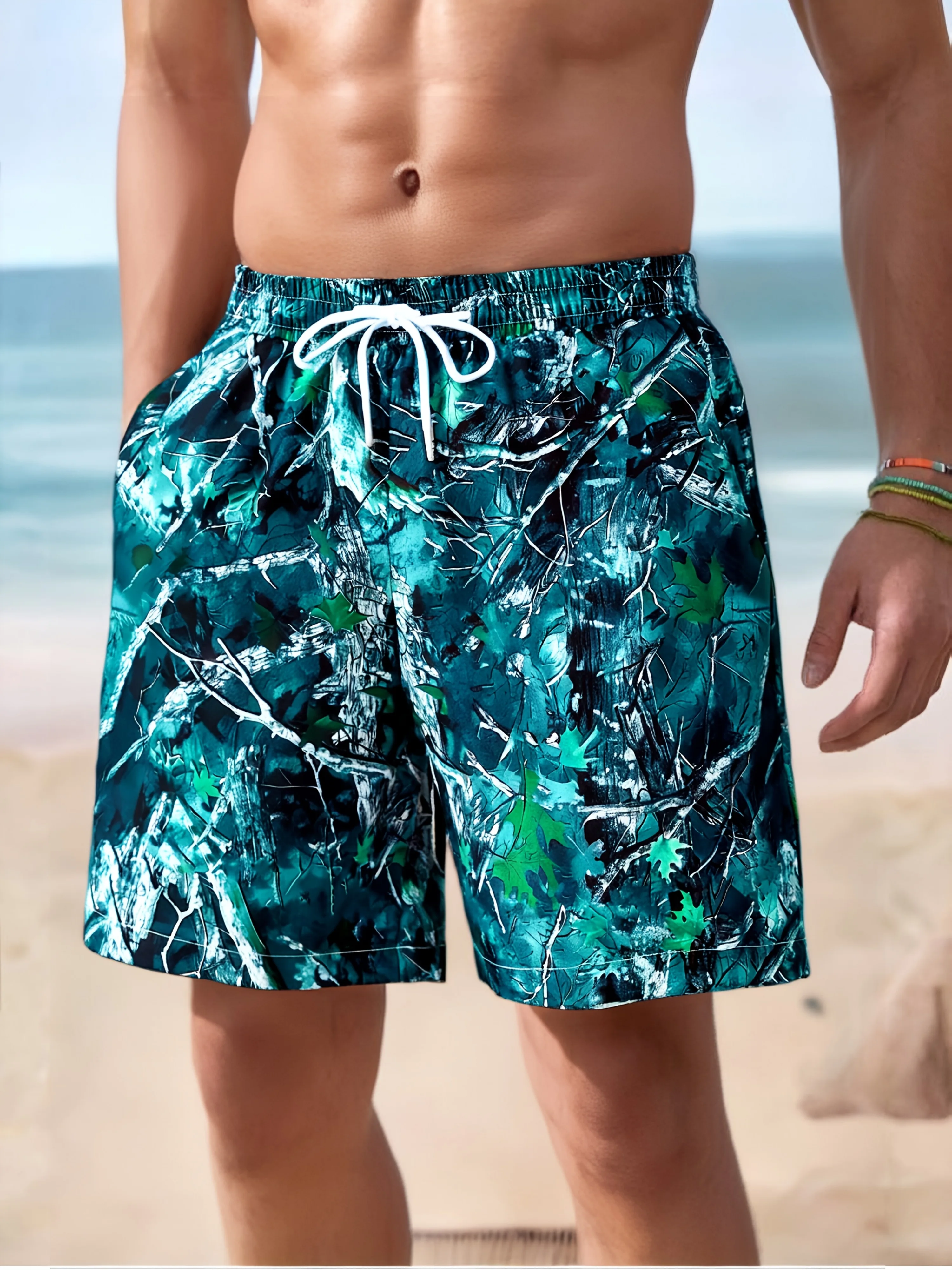 

Модные шорты унисекс 2026: Новинка, хип-хоп стиль, крутой пляжный принт, 3D-печать, свободные, дышащие, большие размеры