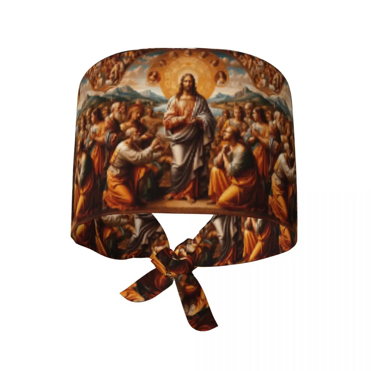 WORSHIPING JESUS Scrub Hat Doctor Working Surgical Cap Men Women Adjustable Nursing Caps for Dentist