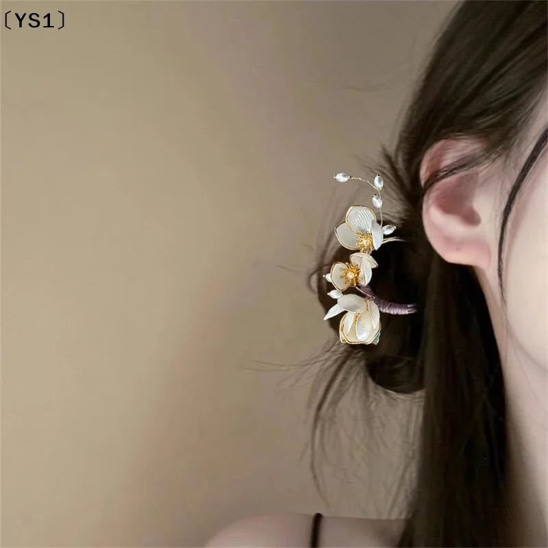 

〔YS1〕Elegant Vintage Alloy Hairpin Magnolia Design Hair Accessories Hairstyle Enhancer Decorative Headwear Hair Comb