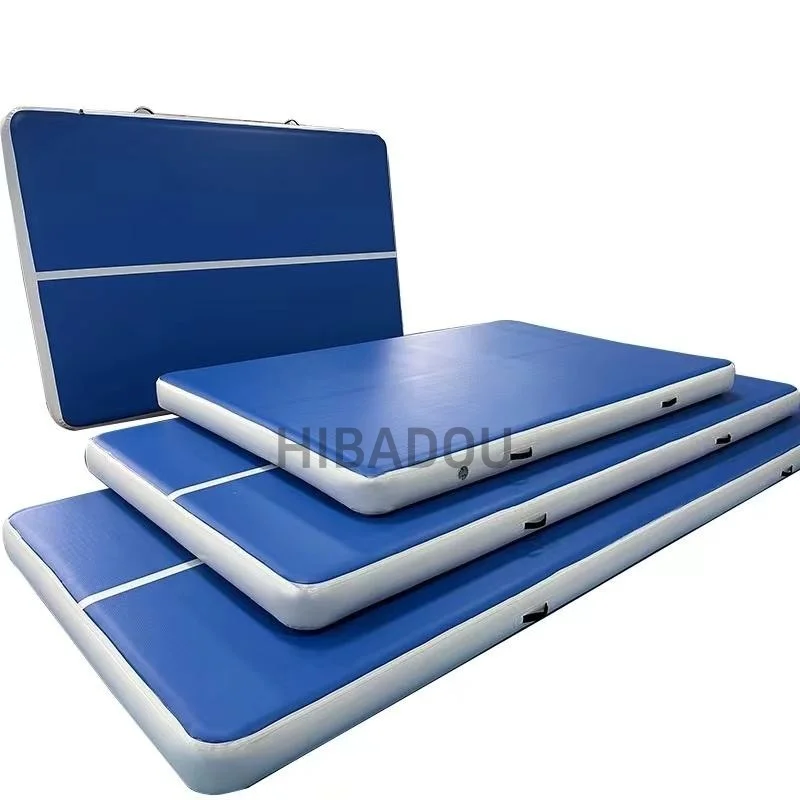 Opblaasbare Gymnastiek Tumbling Track Mat Air Training Mat Air Track 9x2x0.2m Opblaasbare Air Gymnastiek mat Luchtvloer met Pomp