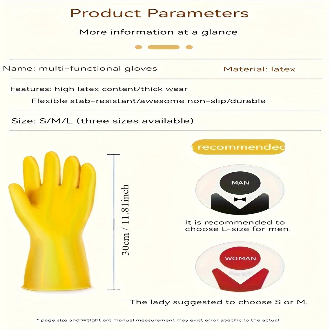 5pcs Waterproof Yellow Rubber Gloves for Gardening Cleaning and Household Chores - Stain Long Rubber Gloves   Men And Women