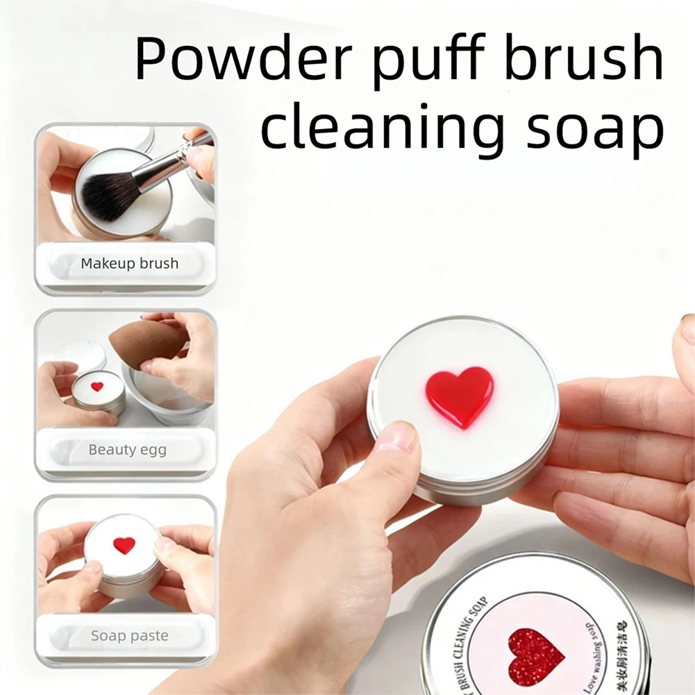 Makeup Brush Cleaner Soaps With Silicone Mat Quick Rinse No Residue Left Makeup Tool Cleanser With Natural Essential-Oils