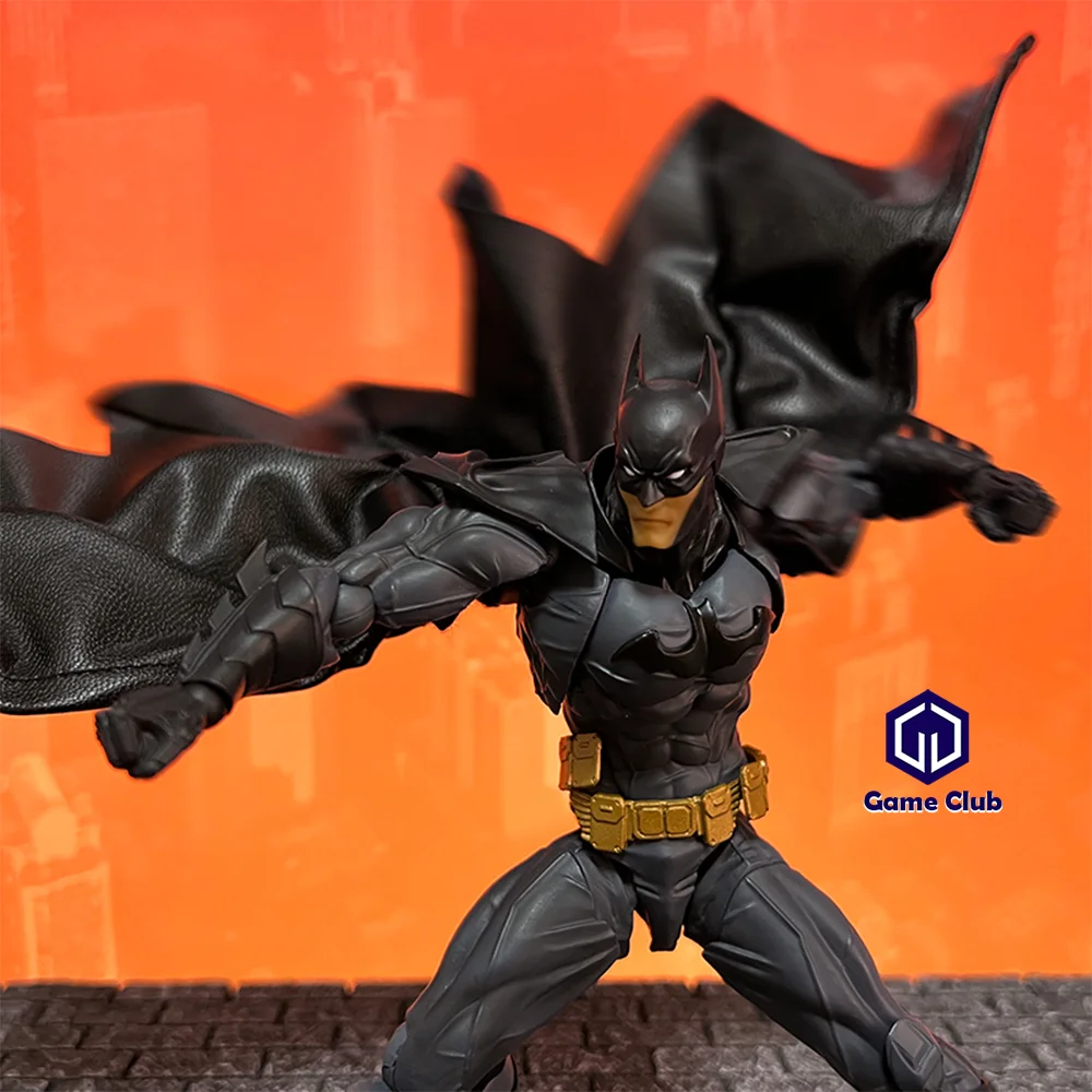 Custom 1/12 Male Soldier Ocean Hall Yamaguchi Style DC Batman Black Irregular Cape Cloak Scene Props For 6in Action Figure Body