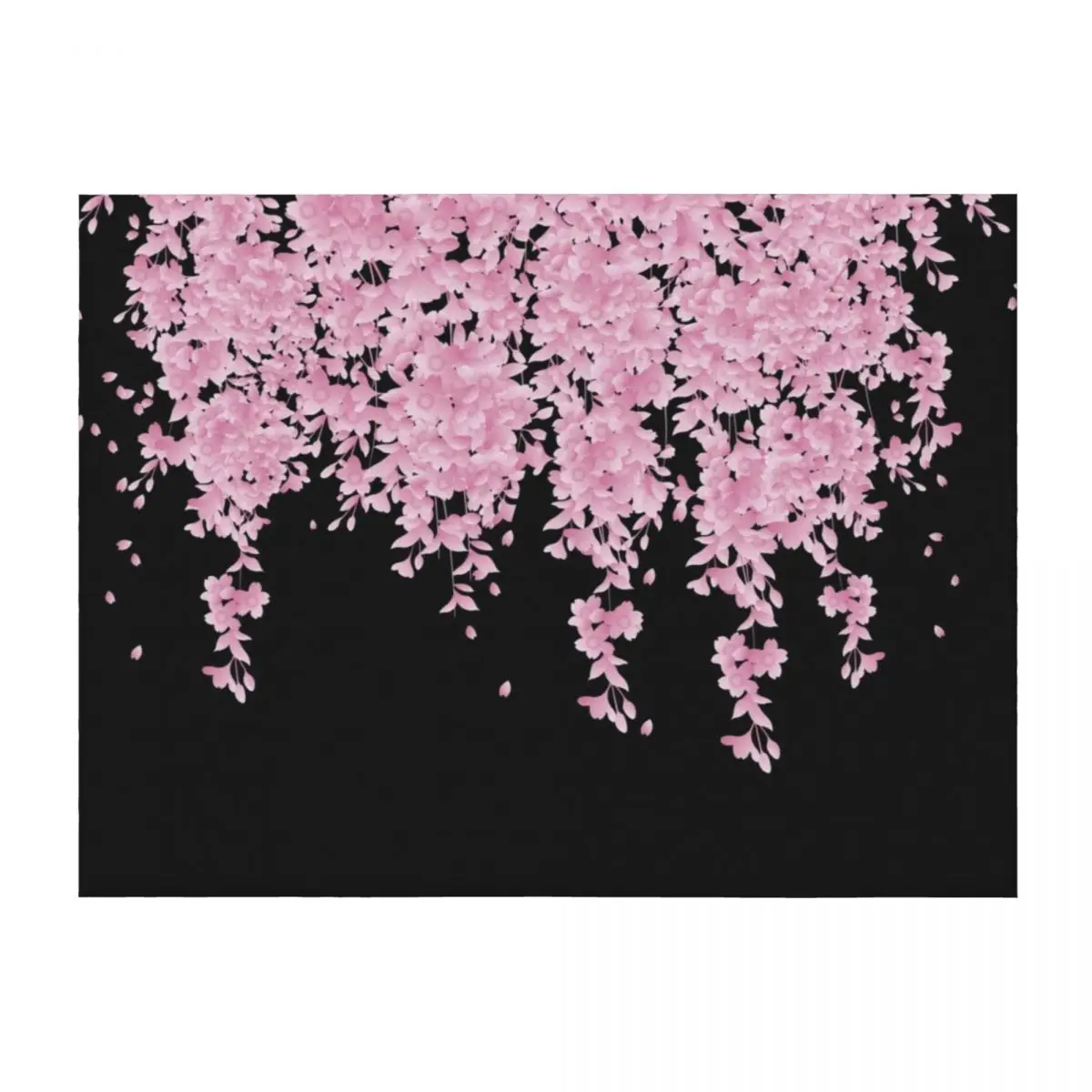 

Cherry blossoms after winter Throw Blanket Flannel Fabric Luxury Designer Retros Blankets