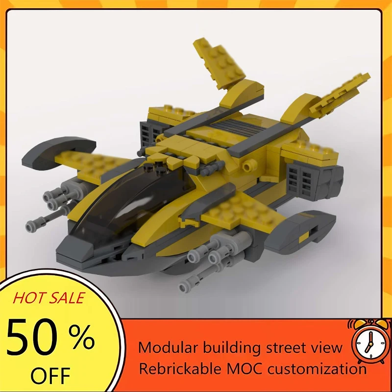 

251PCS Popular Space War Movie Model MOC Building Bricks Spaceship Modular Technology Gifts Holiday Assemble Children Toy Suit