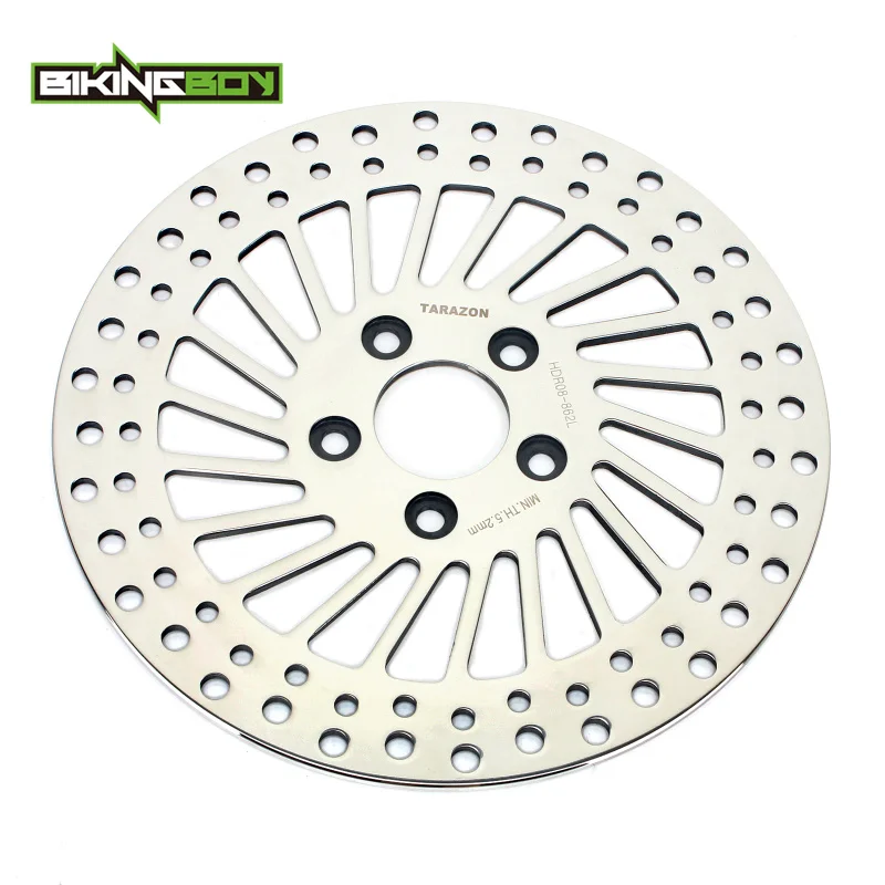 BIKINGBOY Hinterradbremsscheibe für Road King FLHR FLHRC Road Glide FLTR Street Glide FLHX Electra Glide LOW RIDER FAT BOB 12 – Detail 9