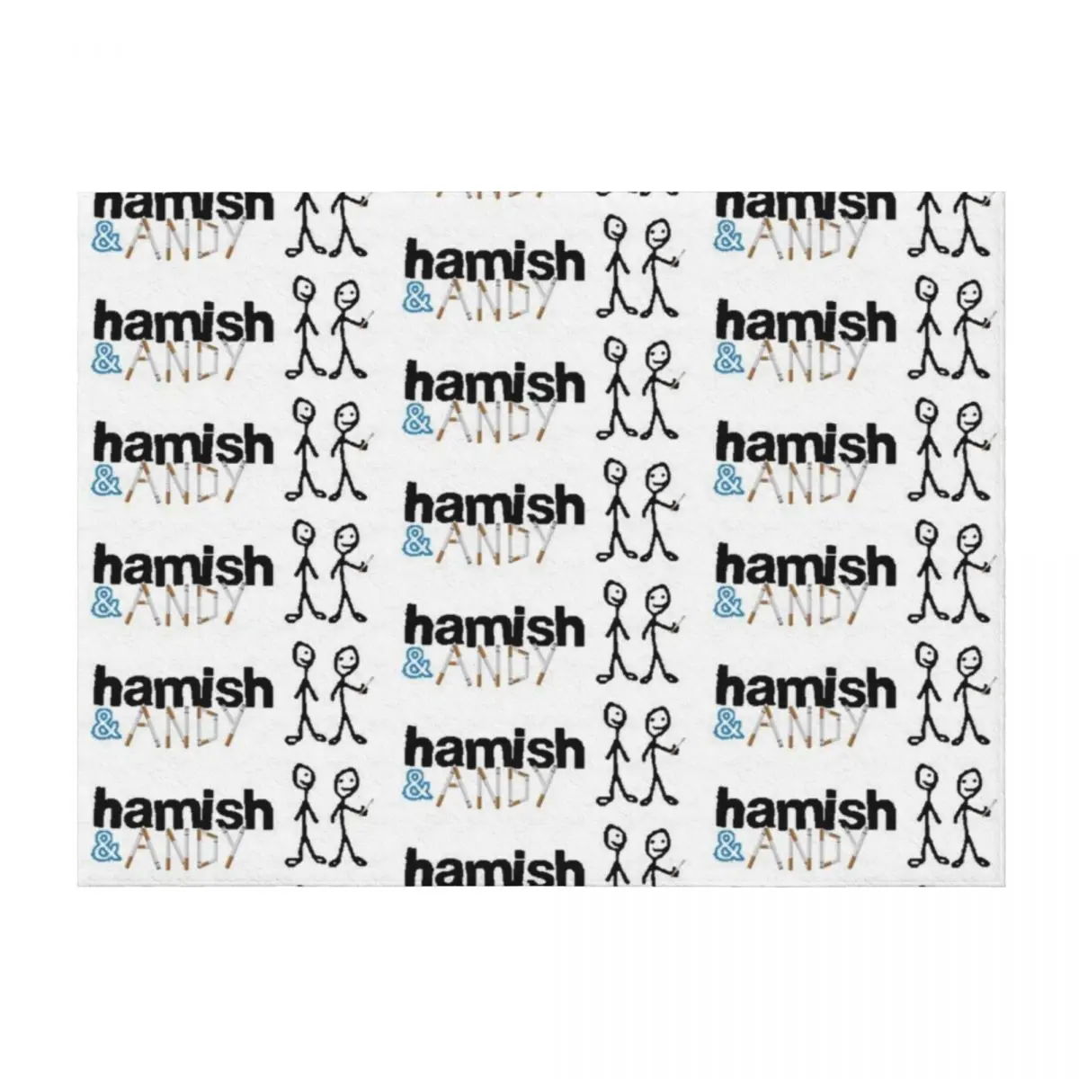 

Hamish and Andy (cigarette smoker) Throw Blanket Weighted for sofa for winter Sofa Blankets
