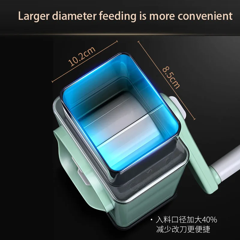 Affettatrice a vibrazione a mano affettatrice a grande capacità grattugia rotante per limone schiacciatore a tamburo