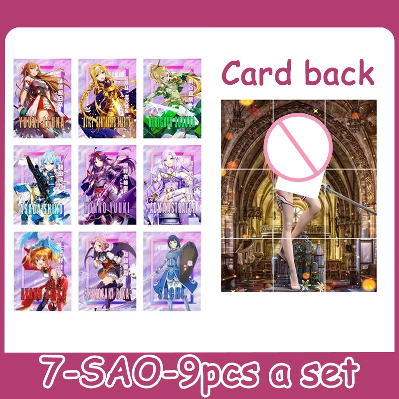 Anime Goddess Story Boa Hancock Ganyu Kamado Nezuko Yae Miko Kitagawa Marin Set of cards Children\'s toys Board game card