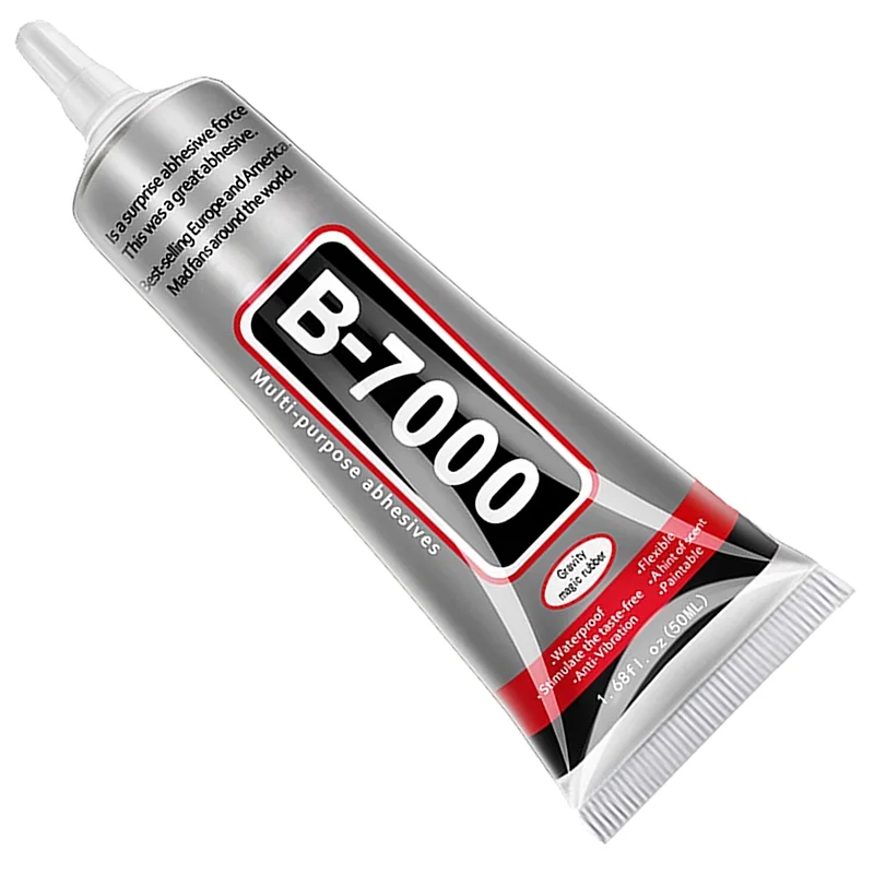 Pegamento transparente semilíquido de alta viscosidad B7000, apto para joyería con gemas, diamantes y strass, 15 ml