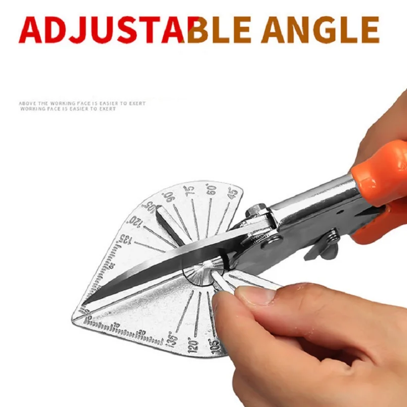 Angle Shear 45-120 Degree Miter Cutter Hand Shear Multifunctional PVC PE Plastic Pipe Scissors For Housework home decor Plumbing image 4