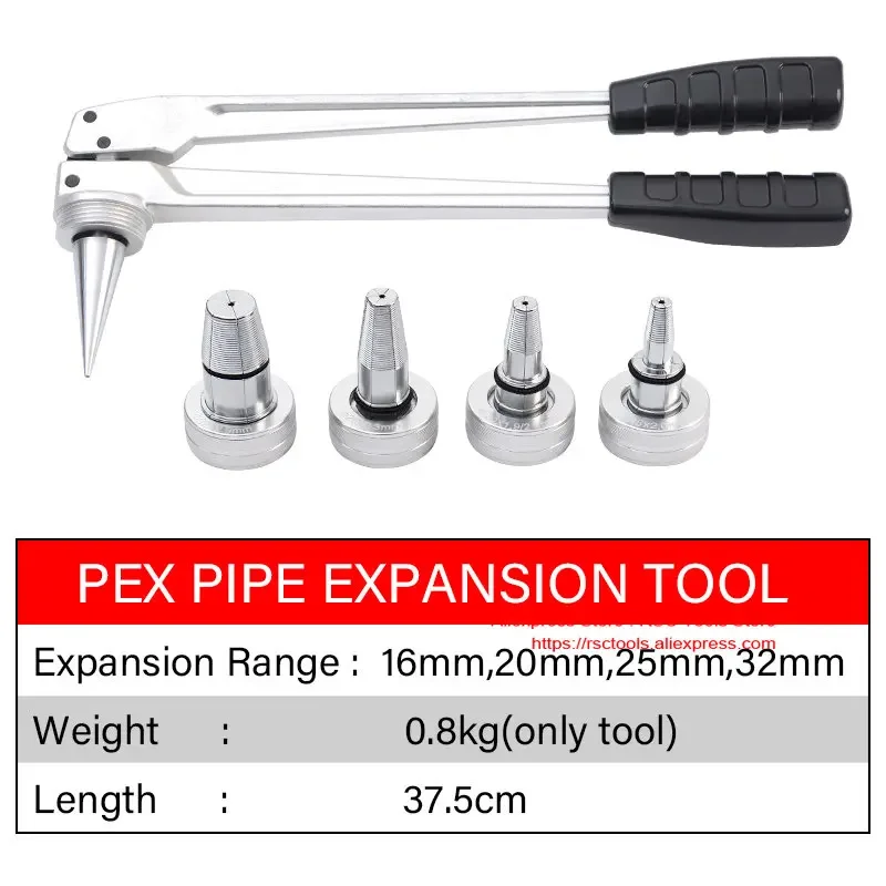 Uponor PEX Pipe Tube Expander 16 20 25 32mm ProPEX Expansion Tool Kit for Water and Radiator Connection