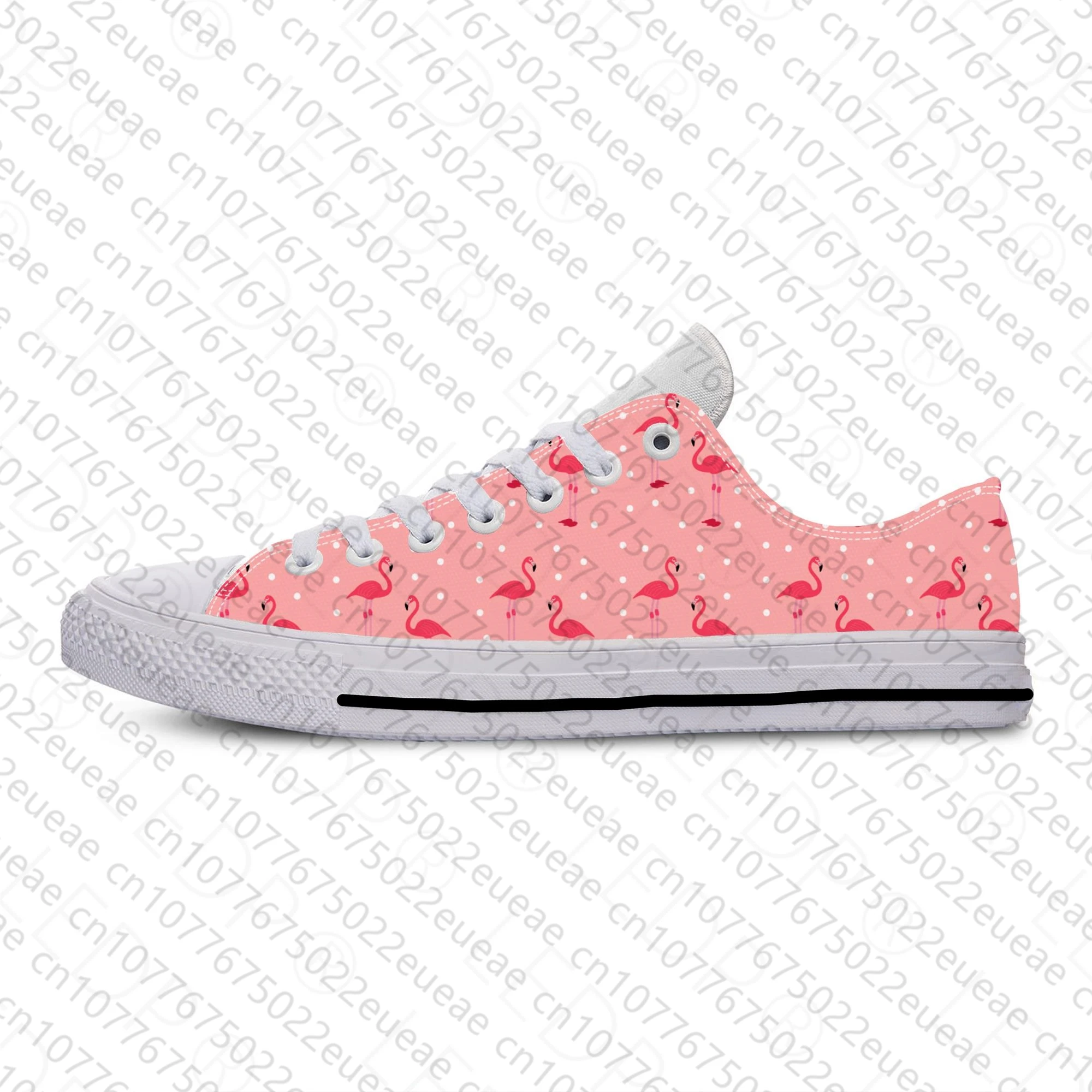 Zapatillas deportivas con estampado 3D para hombre y mujer, zapatos de tela informales, divertidos, ligeros, transpirables, con dibujos animados de flamenco, pájaro, Animal, Anime