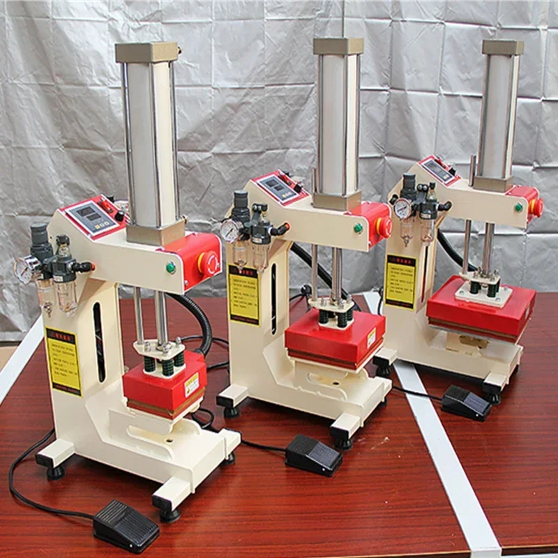 Sublimation Heat Press Machine Pneumatic Automatic Label Heat Printing Equipment for DIY T-Shirt Phone Case Pillow Cover Work