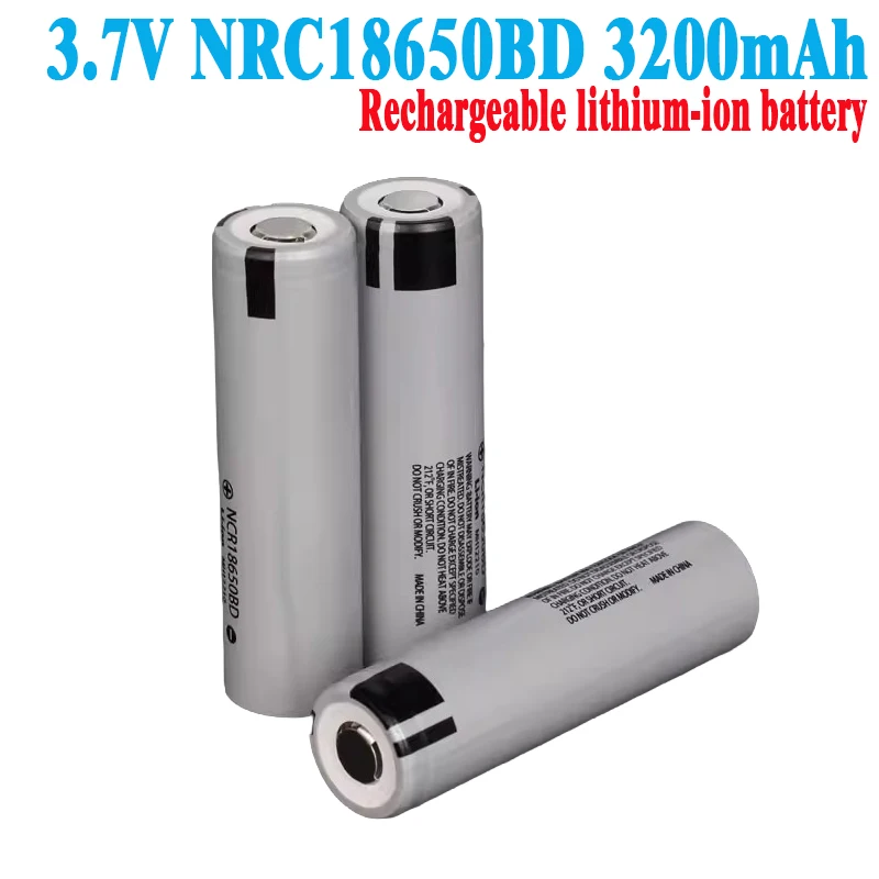

3.7V 3200mAh 18650 High Quality Battery NRC18650BD High Power Rechargeable Li-ion Battery for Power Bank Electric Drill