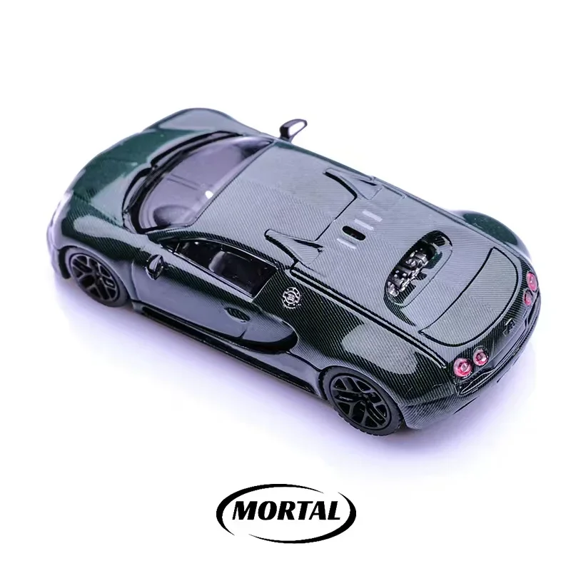 Mortal 1:64 Veyron Super Sport  Carbon  /Electroplated Model Car