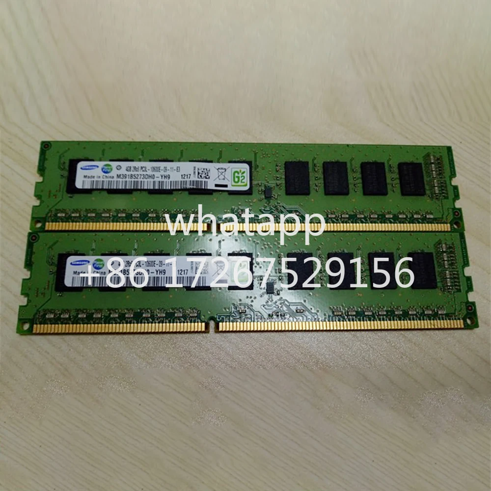 

2PCS M391B5273CH0-YH9 RAM For Samsung 4GB DDR3L 1333MHz ECC 2RX8 PC3L-10600E Server Memory Works Perfectly Fast Ship