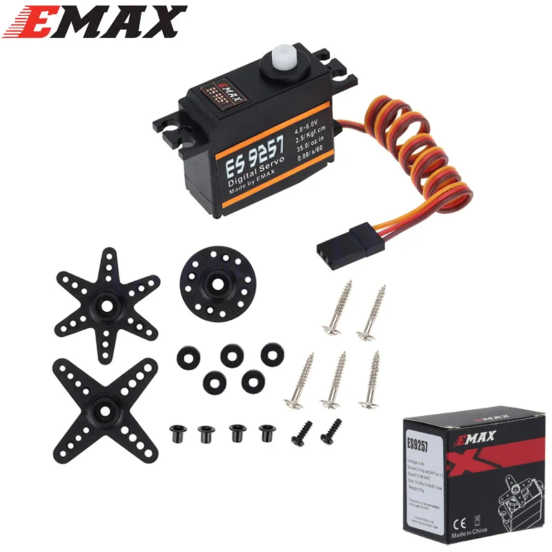 

ES9257 EMAX Micro Digital 3D Micro Tail Servo для RC Align Trex 450 Вертолет с неподвижным дрона