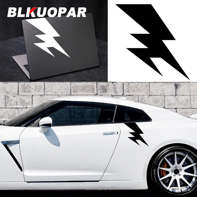 BLKUOPAR For Power Lightning Car Stickers Waterproof Personality Decals Occlusion Scratch Die Cut Laptop Motorcycle Decor