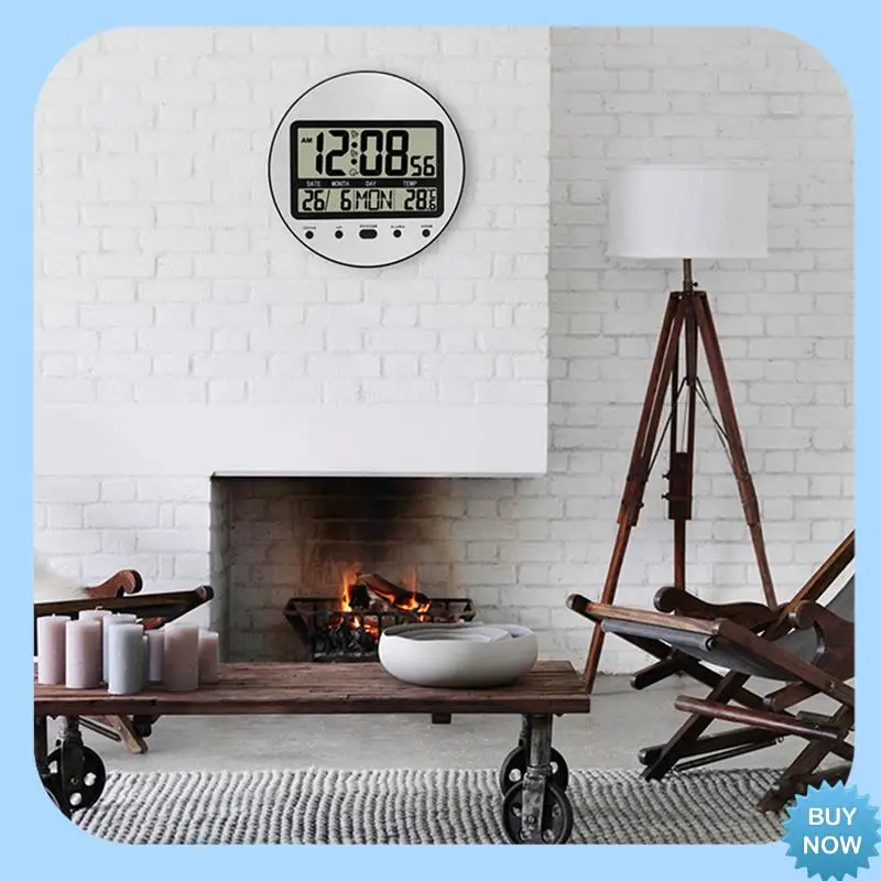 

A47Z Будильник 12/24 часа с батарейным питанием, настенный/настольный календарь, цифровые часы для спальни, прикроватные тумбочки