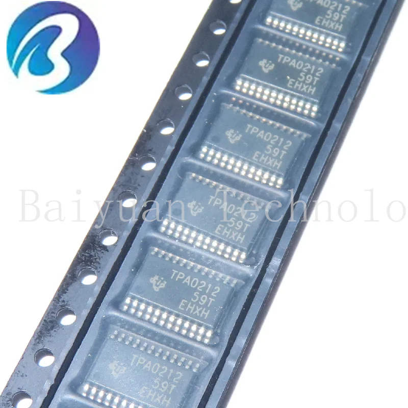 TPA0212PWPR,10PCS,IC AMP AB STEREO 2.6W 24HTSSOP