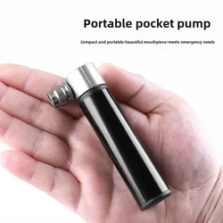 Bicycle Aluminum Alloy Mini Pump Portable American and French Mouth Universal Mountain Road Bike Basketball Handheld Air Pump