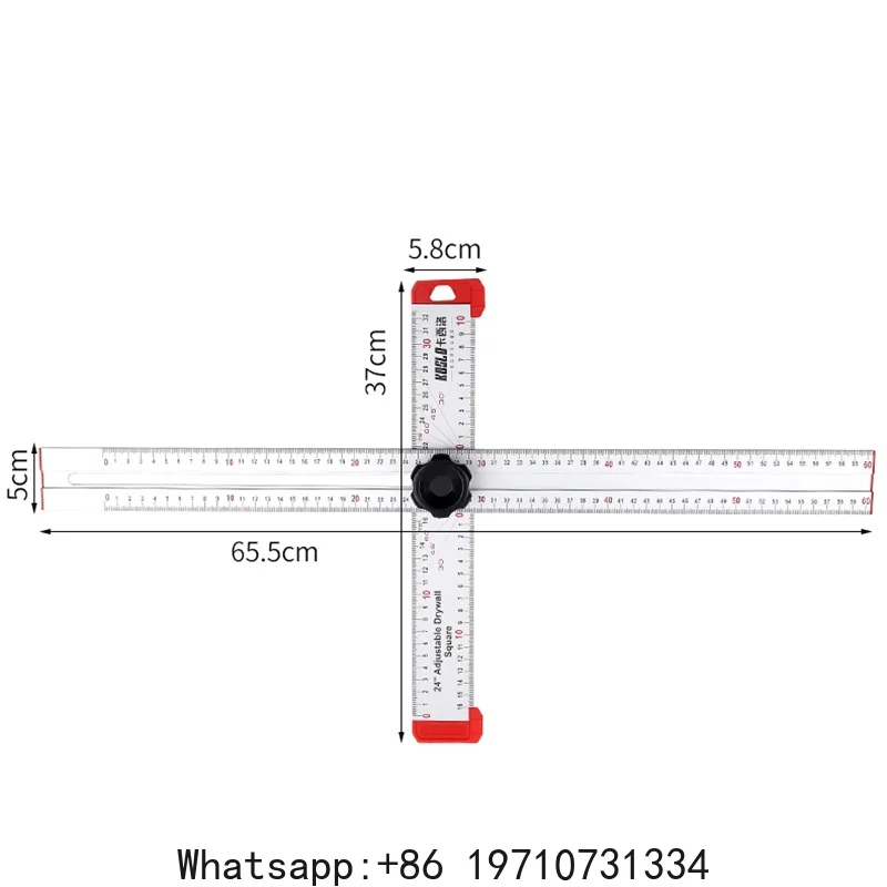 60CM 90CM High Precision Angle Ruler Woodworking Scribe Drawing Marking Gauge Crossed-Cut T-type Ruler Measuring Tools