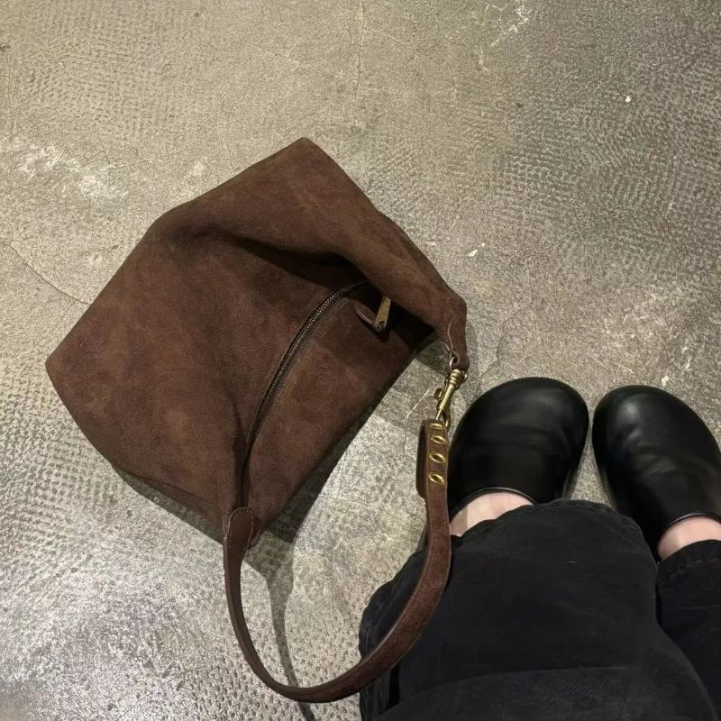กระเป๋าสะพายไหล่หนังกลับสีน้ำต - Women'S Bags Everyday บทวิจารณ์และราคา