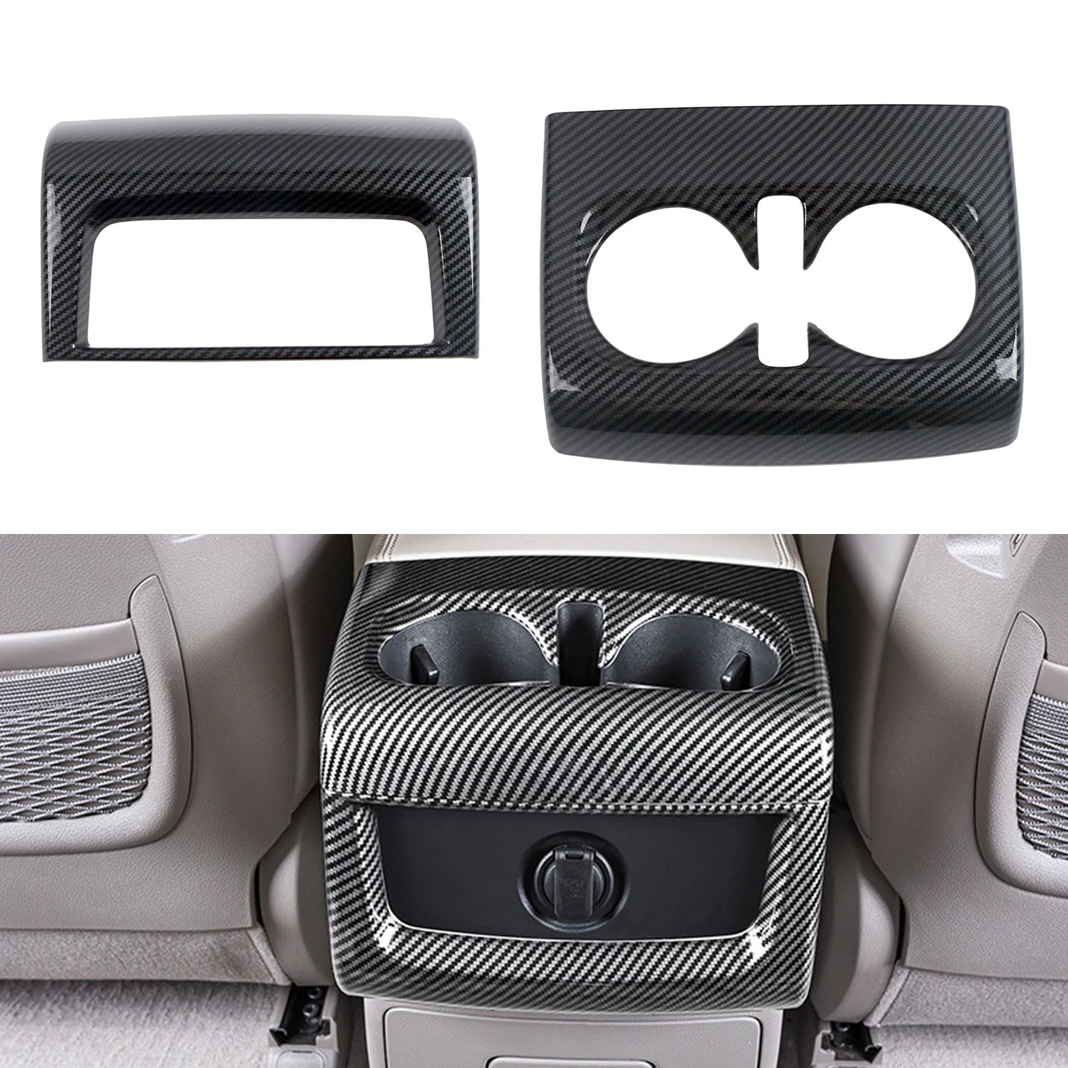 

LHD! RHD! For Kia Carnival KA4 2021 2022 2023 Car Accessories ABS Plastic Rear Armrest Air Vent Outlet Cover 2pcs