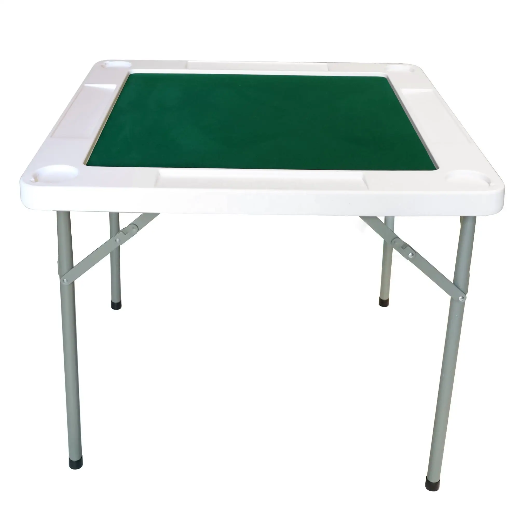 Outdoor Portable Design 4 People Manual Square Gambling Plastic Folding Mahjong Table