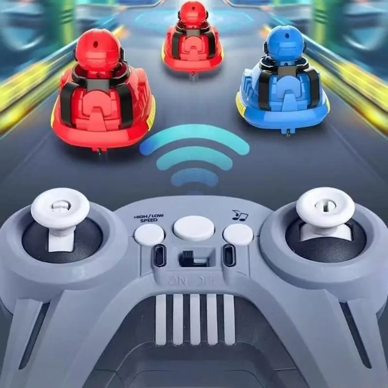 2Pcs Interactive Multi Player Remote Control Battle Car for Kids Fun Competitive Toy with High Speed Motor A2UB