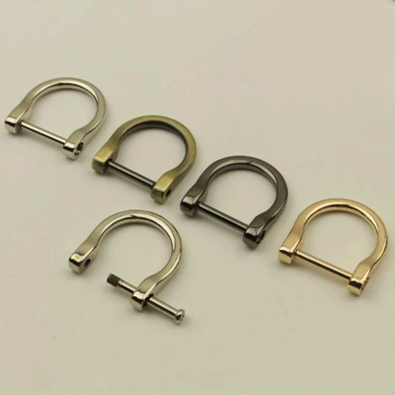 1pc Metal Bag Side Anchor Gusset Hanger Clamps Bag Side Edge Anchor Link Hardware With D Rings For Small Bag Purse Detachable