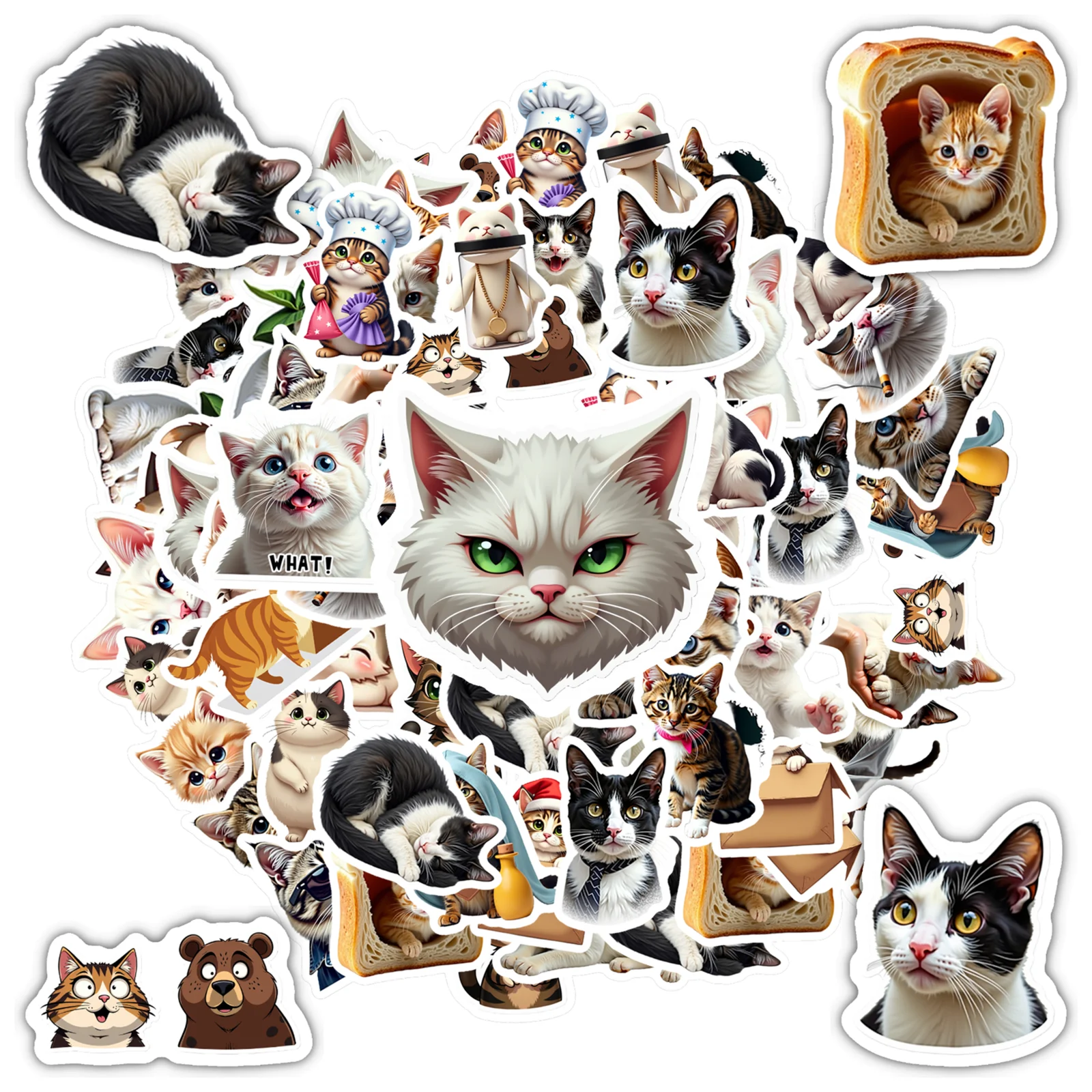 35pcs-50pcs Playful Humorous Art Stickers Cartoon Cartoon Characters Stickers Stickers For Laptop
